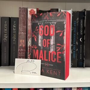 God Of Malice By Rina Kent Signed Deluxe Edition W/ Sprayed Edges